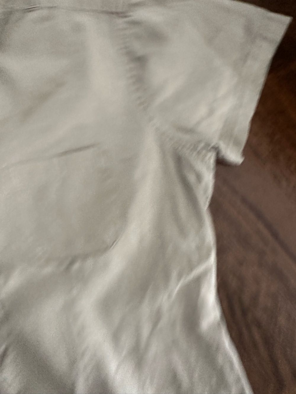 Basic Editions Light Khaki Cotton Short-Sleeve Button-Up Shirt Women's L - Picture 2 of 13